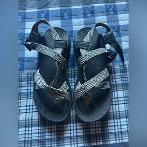Chaco Black and White Sandals